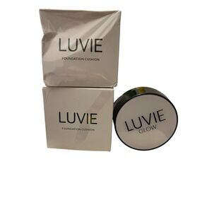 1x Luvie Foundation Cushion New In Box Sealed, 1x Opened Never Used (Lot Of. 2)